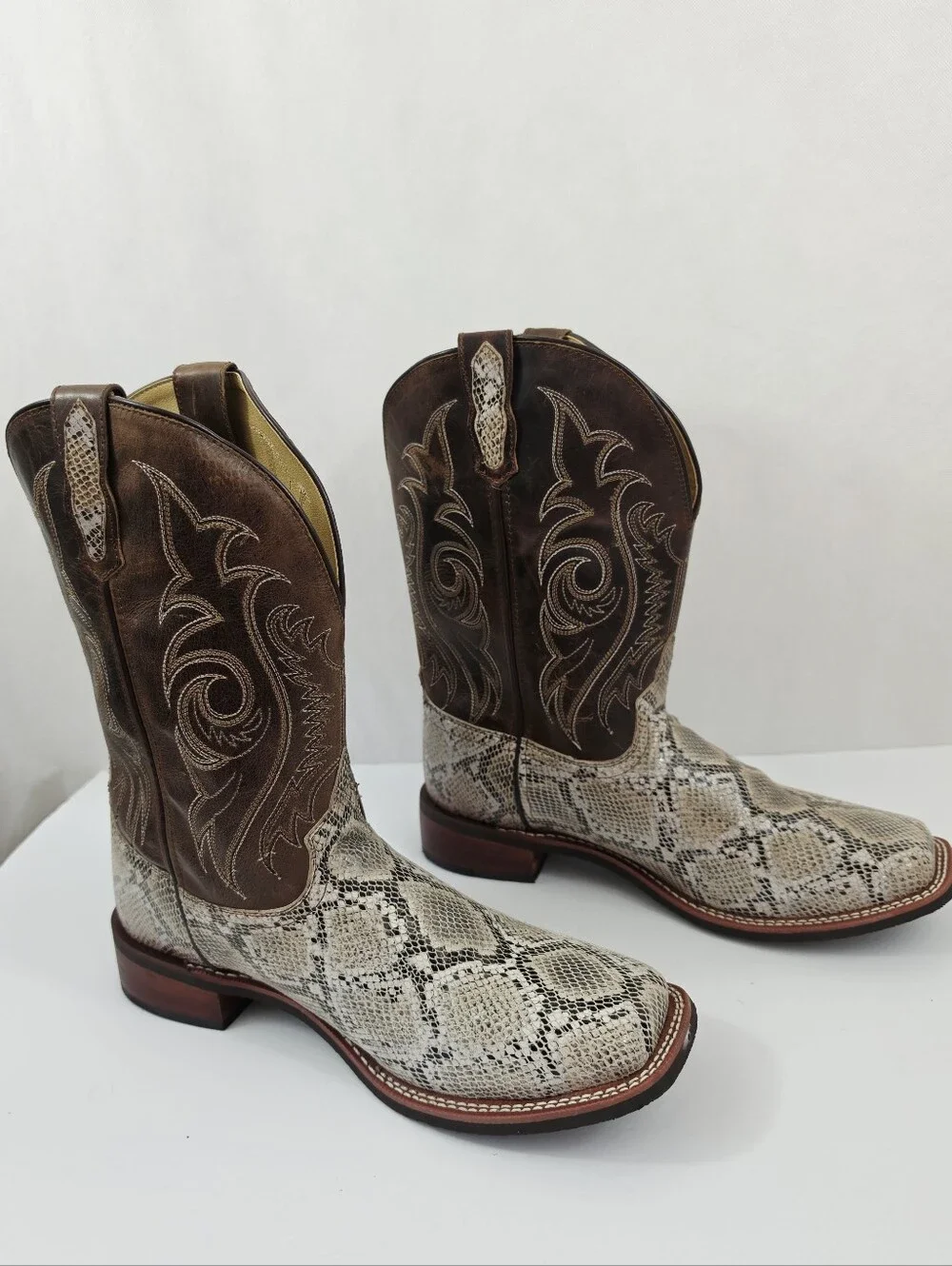 New Smoky Mountain Snakeprint Cowboy Boots